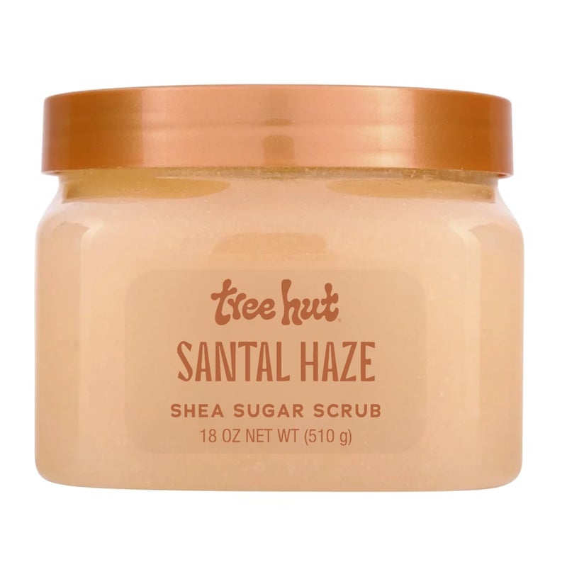 Treehut Santal Haze Shea Sugar Scrub, Exfoliating, Hydrating & Moisturizing Body Scrub with Shea Butter & Nourishing Essential Oils, Smooth & Soften Skin, 18 oz - Image 1
